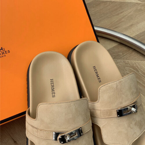High Quality Luxury Hermes Kelly Buckle Flip Flops product detail