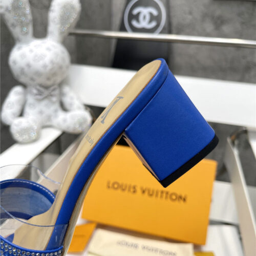 High Quality Luxury Louis Vuitton Transparent Hot Diamond Sandals – Style 16387 product detail