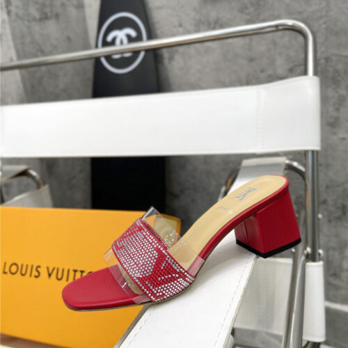 High Quality Luxury Louis Vuitton Transparent Hot Diamond Sandals – Style 59331 product detail
