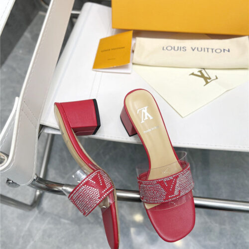 High Quality Luxury Louis Vuitton Transparent Hot Diamond Sandals – Style 59331 product detail
