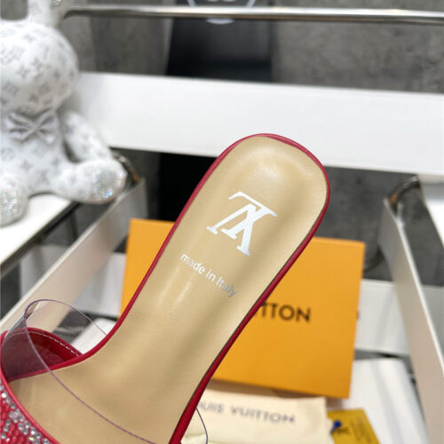High Quality Luxury Louis Vuitton Transparent Hot Diamond Sandals – Style 59331 product detail