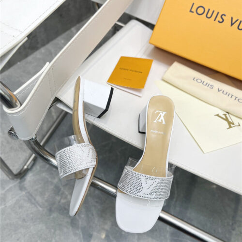 High Quality Luxury Louis Vuitton Transparent Hot Diamond Sandals product detail
