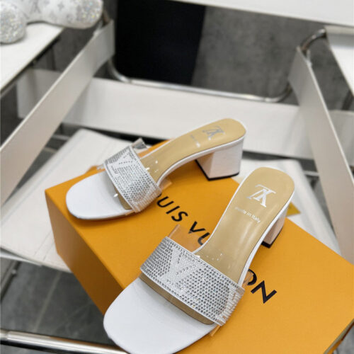 High Quality Luxury Louis Vuitton Transparent Hot Diamond Sandals product detail