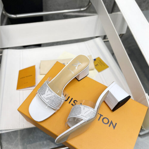 High Quality Luxury Louis Vuitton Transparent Hot Diamond Sandals product detail