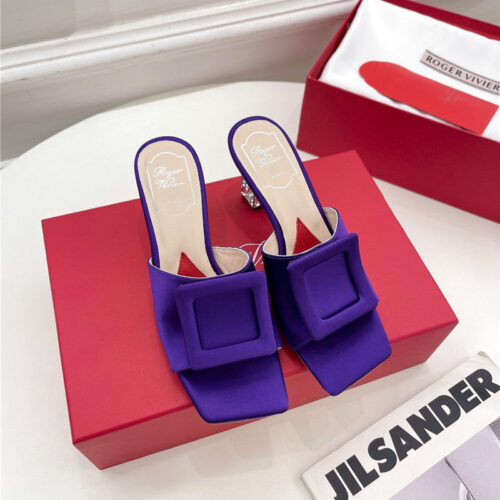 High Quality Luxury Roger Vivier Classic Generous Buckle Slippers – Style 63188 alternate view
