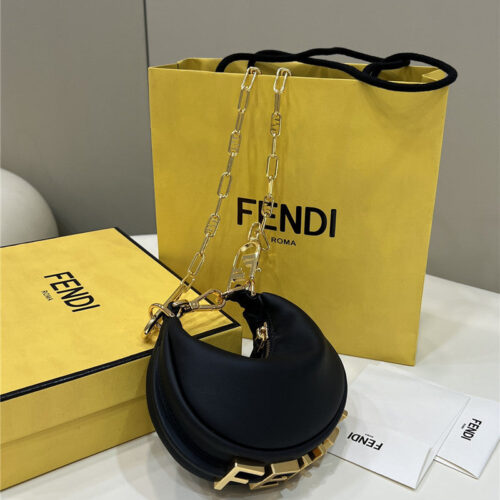 High Quality Luxury Fendi Graphic Bag Mini Black product detail