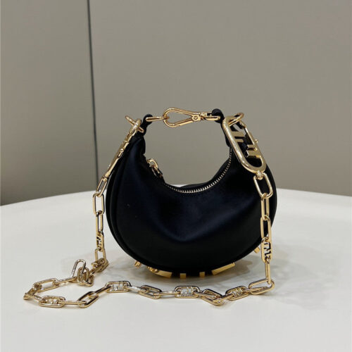 High Quality Luxury Fendi Graphic Bag Mini Black alternate view
