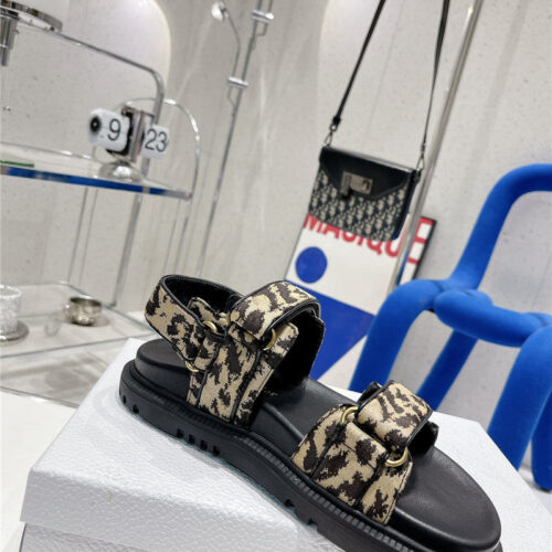 High Quality Luxury Dior Velcro Sandals Womens – Style 09894 product detail