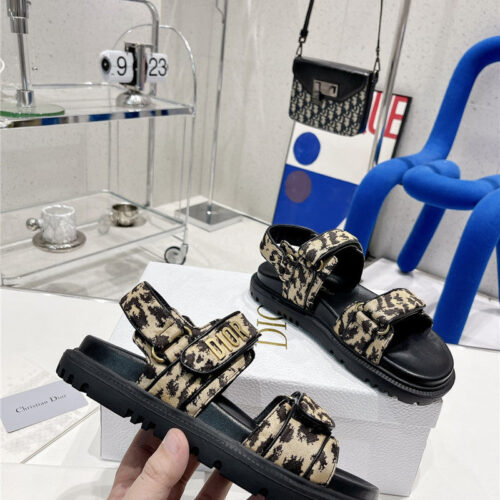 High Quality Luxury Dior Velcro Sandals Womens – Style 09894 product detail