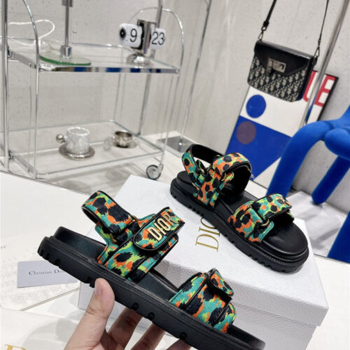 High Quality Luxury Dior Velcro Sandals Womens – Style 04806 product detail
