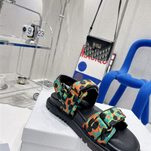 High Quality Luxury Dior Velcro Sandals Womens – Style 04806 product detail