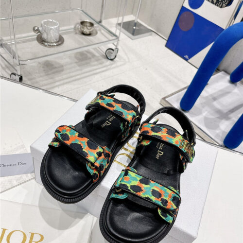 High Quality Luxury Dior Velcro Sandals Womens – Style 04806 product detail