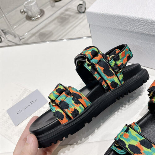 High Quality Luxury Dior Velcro Sandals Womens – Style 04806 product detail