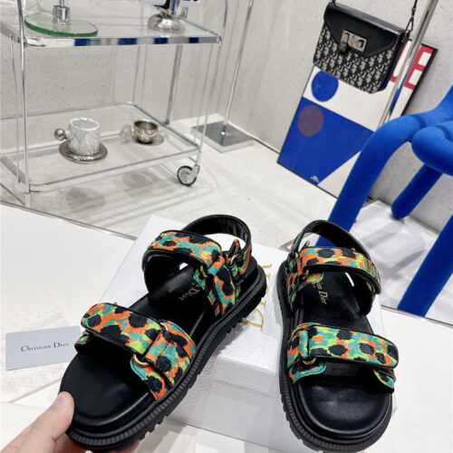 High Quality Luxury Dior Velcro Sandals Womens – Style 04806 alternate view