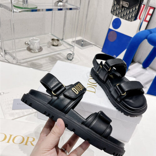 High Quality Luxury Dior Velcro Sandals Womens – Style 32486 alternate view