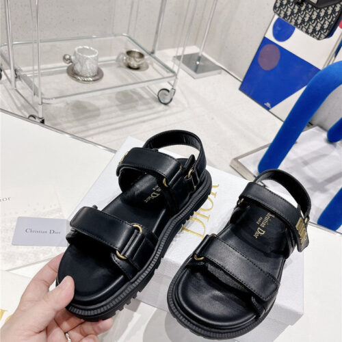 High Quality Luxury Dior Velcro Sandals Womens – Style 32486 product detail