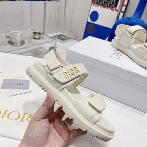 High Quality Luxury Dior Velcro Sandals Womens – Style 63558 product detail