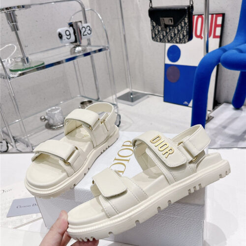 High Quality Luxury Dior Velcro Sandals Womens – Style 63558 product detail