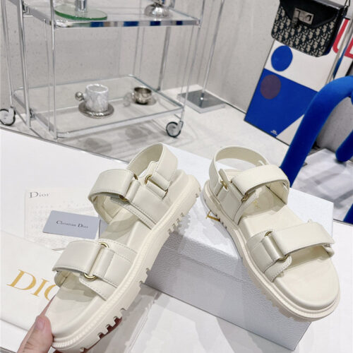 High Quality Luxury Dior Velcro Sandals Womens – Style 63558 product detail