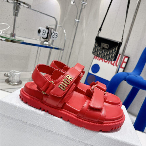 High Quality Luxury Dior Velcro Sandals Womens – Style 18374