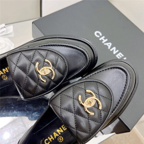 High Quality Luxury Chanel Classic Diamond Logo Loafers – Style 97990 product detail