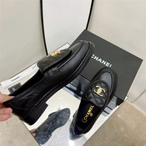 High Quality Luxury Chanel Classic Diamond Logo Loafers – Style 97990 product detail