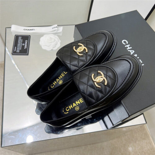 High Quality Luxury Chanel Classic Diamond Logo Loafers – Style 97990 product detail