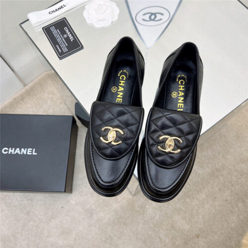 High Quality Luxury Chanel Classic Diamond Logo Loafers – Style 97990 alternate view