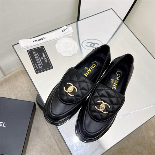 High Quality Luxury Chanel Classic Diamond Logo Loafers – Style 97990