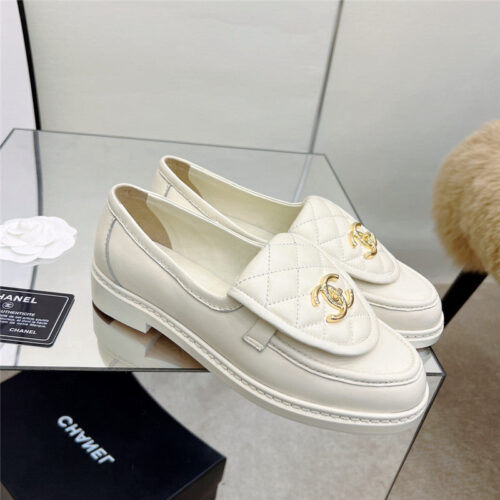 High Quality Luxury Chanel Classic Diamond Logo Loafers – Style 29062 alternate view