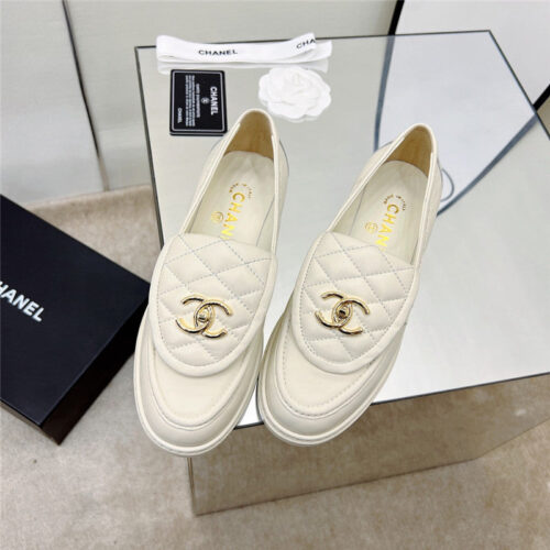 High Quality Luxury Chanel Classic Diamond Logo Loafers – Style 29062 product detail