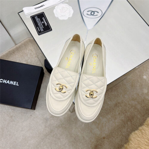 High Quality Luxury Chanel Classic Diamond Logo Loafers – Style 29062 product detail