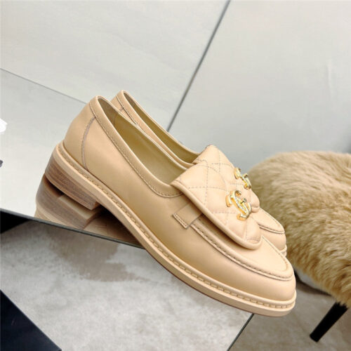 High Quality Luxury Chanel Classic Diamond Logo Loafers product detail