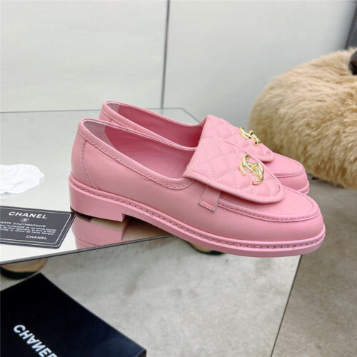 High Quality Luxury Chanel Classic Diamond Logo Loafers – Style 23974 alternate view