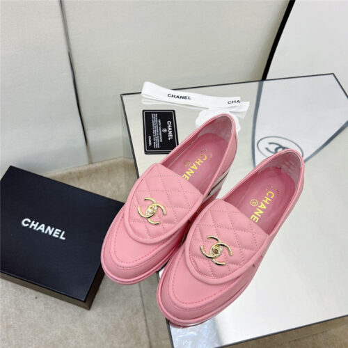 High Quality Luxury Chanel Classic Diamond Logo Loafers – Style 23974