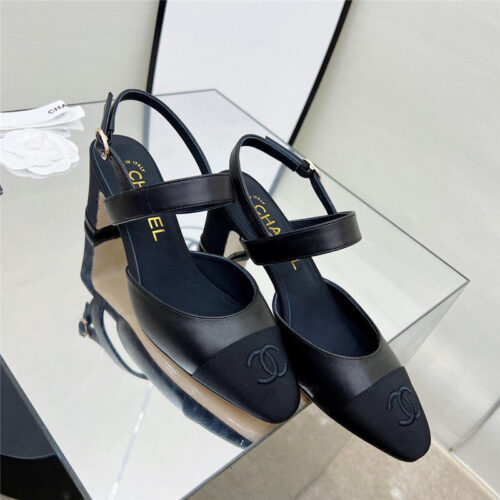 High Quality Luxury Chanel Chunky Heel Sandals – Style 86310