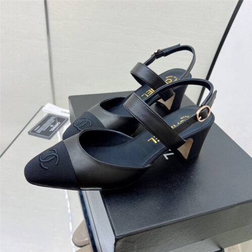 High Quality Luxury Chanel Chunky Heel Sandals – Style 86310 product detail