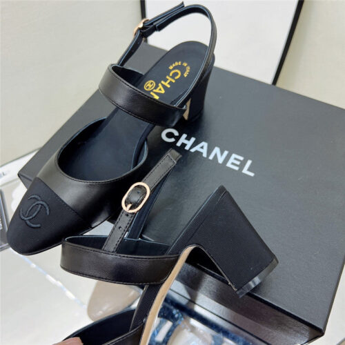 High Quality Luxury Chanel Chunky Heel Sandals – Style 86310 product detail