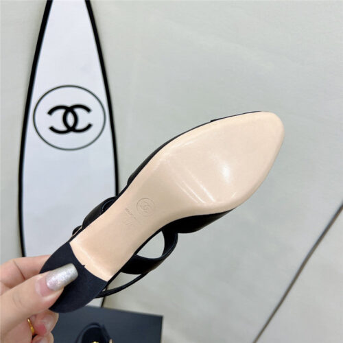 High Quality Luxury Chanel Chunky Heel Sandals – Style 86310 product detail