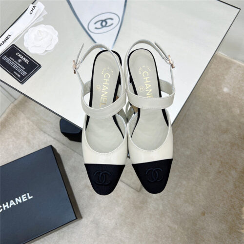 High Quality Luxury Chanel Chunky Heel Sandals – Style 17382 product detail