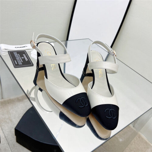High Quality Luxury Chanel Chunky Heel Sandals – Style 17382 product detail