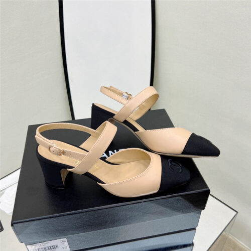 High Quality Luxury Chanel Chunky Heel Sandals – Style 51846