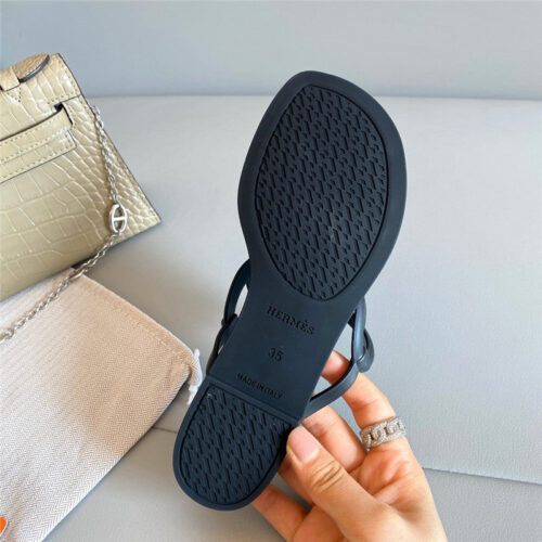 High Quality Luxury Hermes New Pig Nose Chain Flip Flops product detail