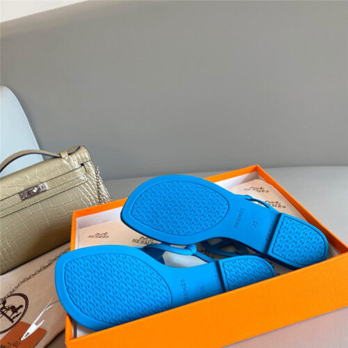 High Quality Luxury Hermes New Pig Nose Chain Flip Flops – Style 65219 product detail
