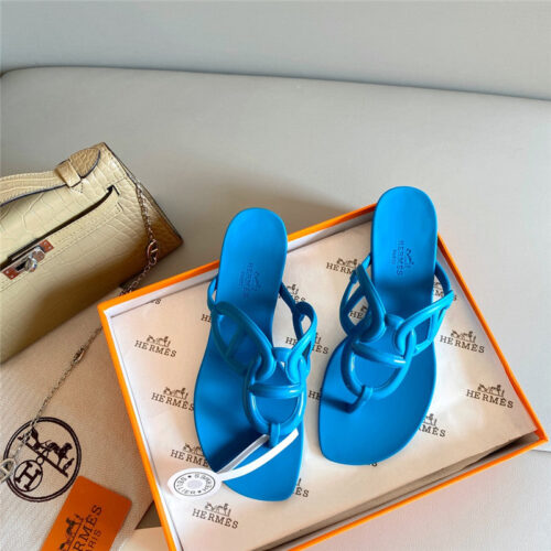 High Quality Luxury Hermes New Pig Nose Chain Flip Flops – Style 65219 product detail