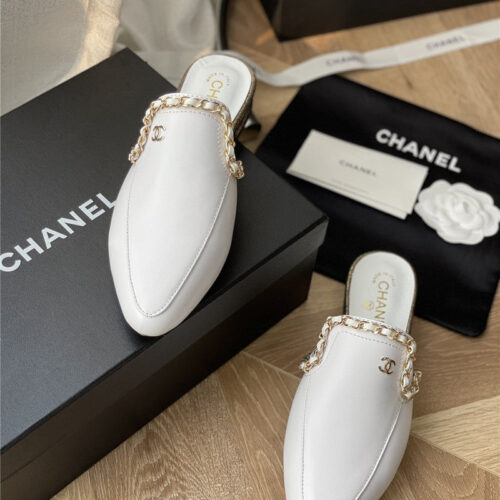 High Quality Luxury Chanel Classic Chain Slippers – Style 20646 product detail