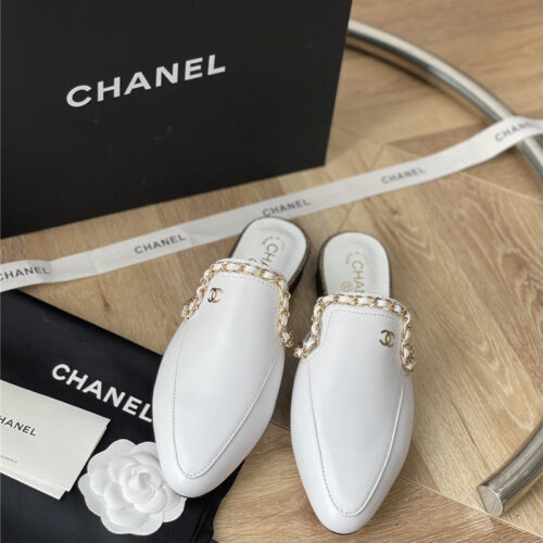 High Quality Luxury Chanel Classic Chain Slippers – Style 20646 product detail