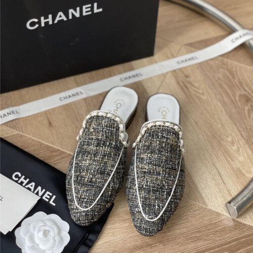 High Quality Luxury Chanel Classic Chain Slippers – Style 56806 product detail