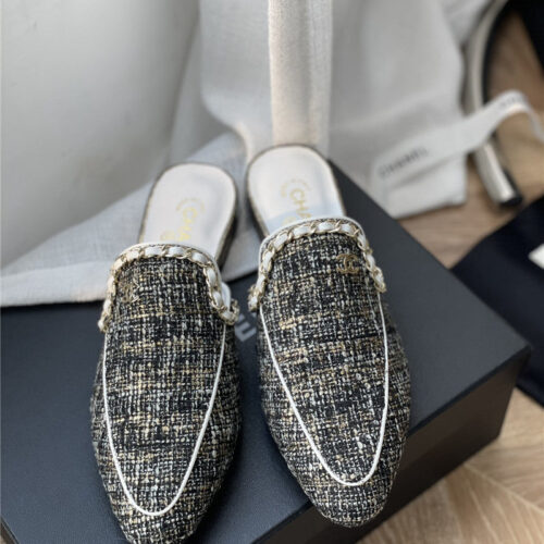 High Quality Luxury Chanel Classic Chain Slippers – Style 56806