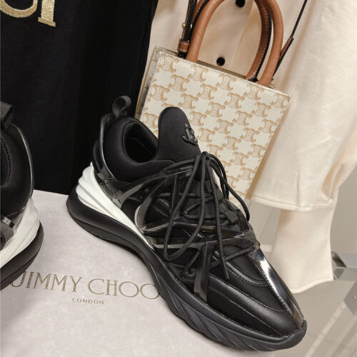 High Quality Luxury Jimmy Choo Cosmos Low Top Trainers Crystals product detail